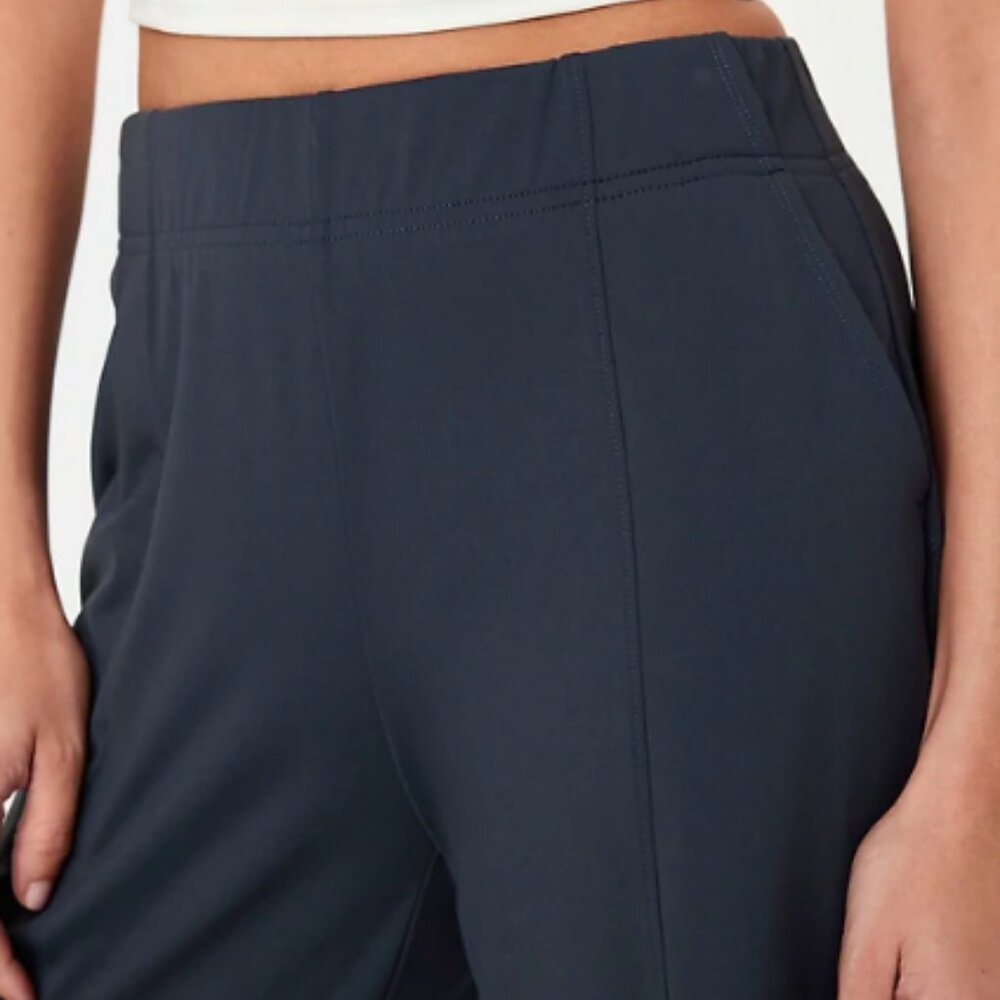 Old Navy High-Waisted PowerSoft Trouser Pants navy blue - Picture 2 of 4
